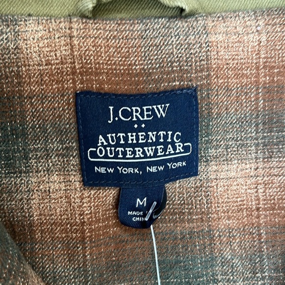 J. Crew flannel lined barn/hunting jacket, size M, NWT - Picture 7 of 9